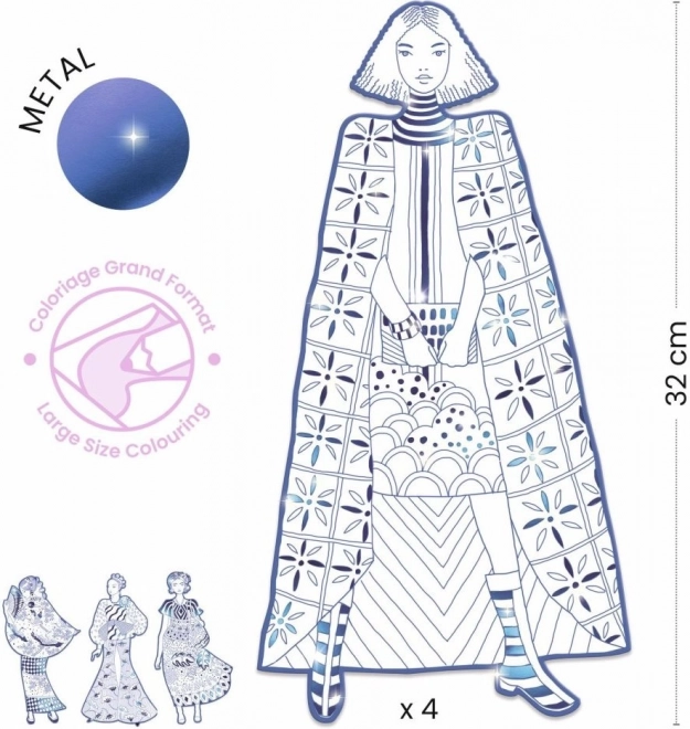 DJECO Coloriages de mode Laura et amis
