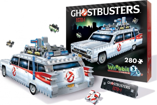 Puzzle 3D Wrebbit Chasseurs de fantômes Ecto-1, 280 pièces