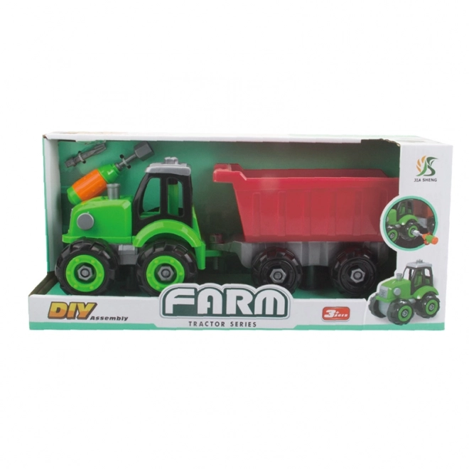 Tracteur à visser avec remorque