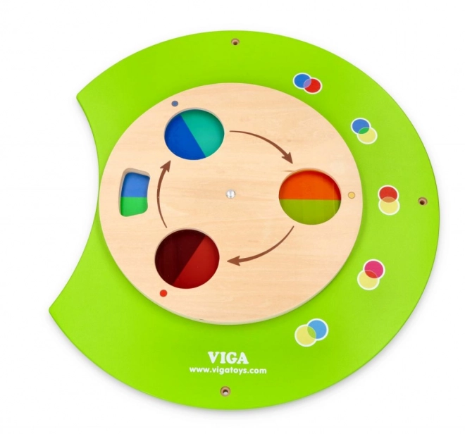 Panneau mural Montessori en bois - chenille