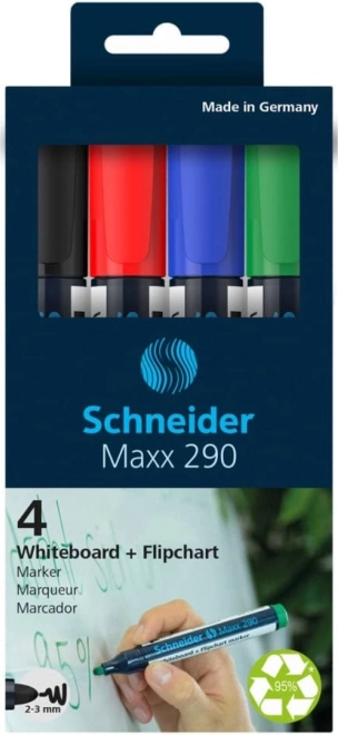 Schneider set de feutres Maxx pour tableau, 4 pcs
