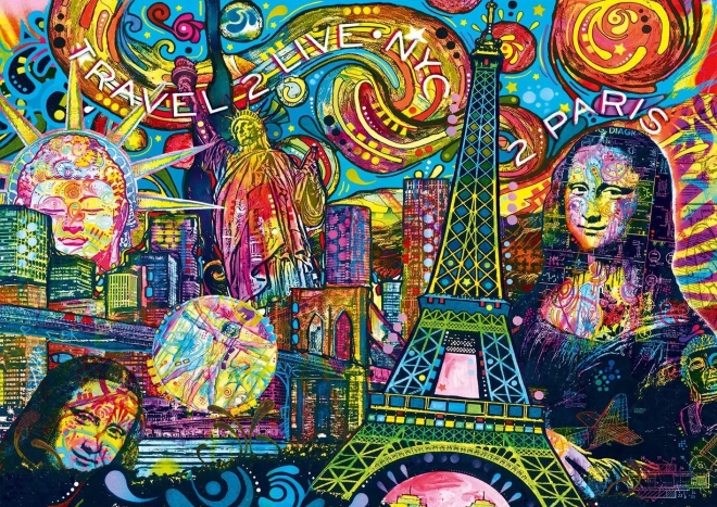 Puzzle Voyage iconique 1000 pièces
