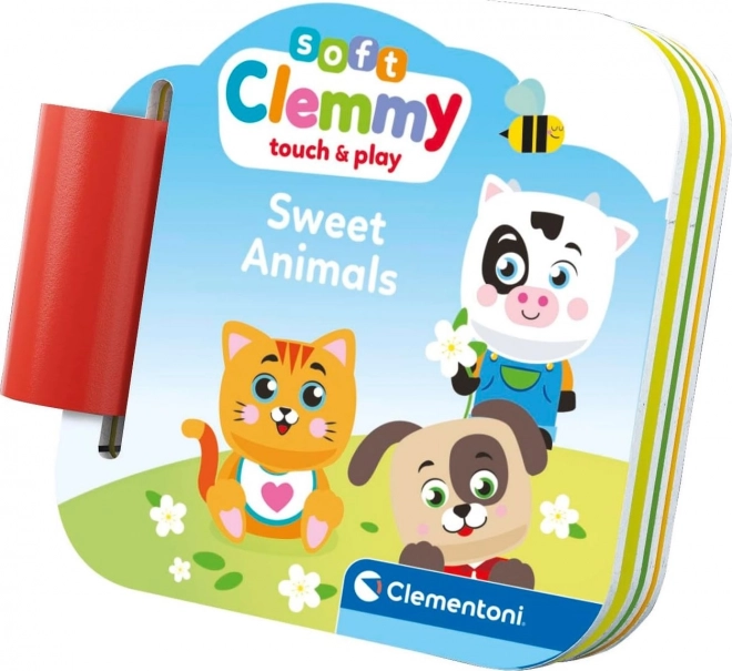 CLEMENTONI Soft Clemmy Coffret de jeu avec livre Milou animaux