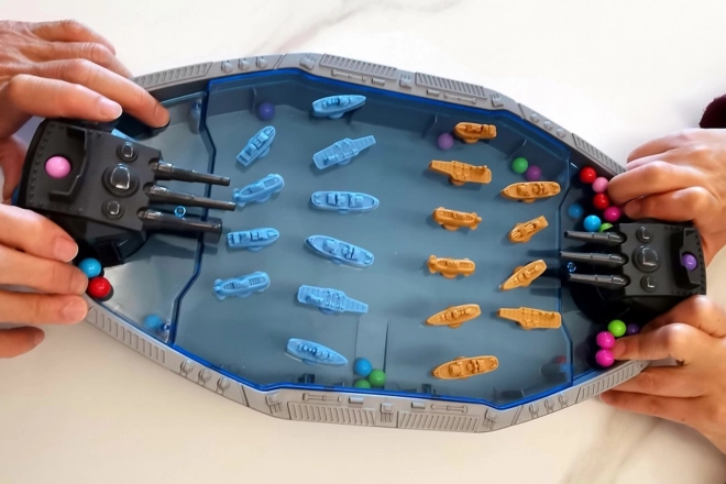 Woopie jeu Bataille à la mer Statky 3D Catapulte à billes