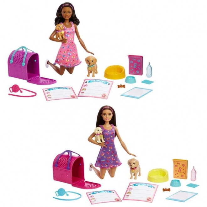 Barbie Poupée avec chiots HKD86