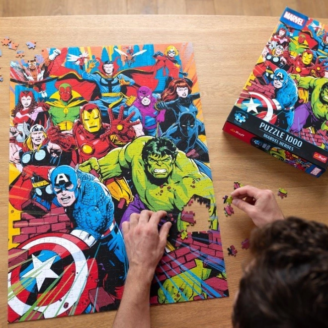TREFL Puzzle Premium Plus Marvel : Héros de Marvel 1000 pièces