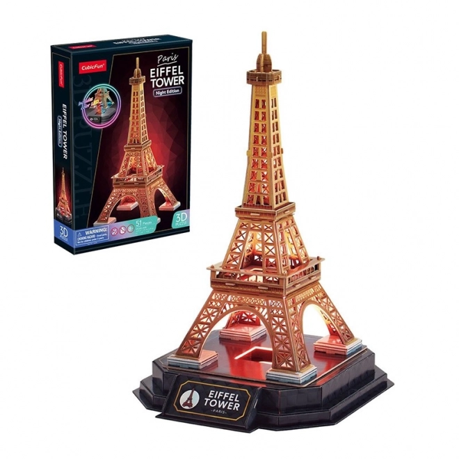 Puzzle 3D Tour Eiffel (version nocturne)