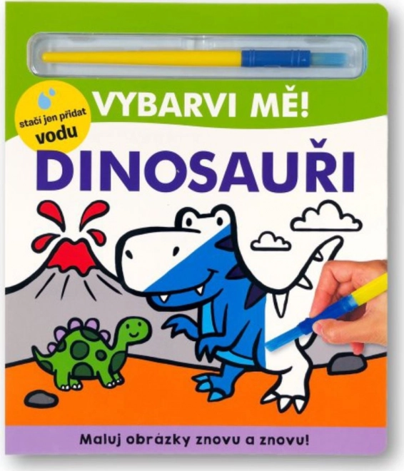 Colorie-moi ! Dinosaures - Livre de Peinture à l'Eau