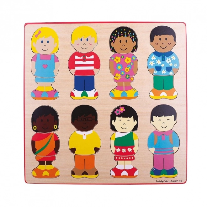 Puzzles à encastrer copains Bigjigs Toys