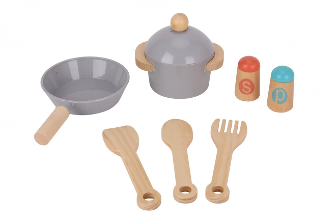 Cuisine en bois pour enfants TOOKY TOY avec accessoires