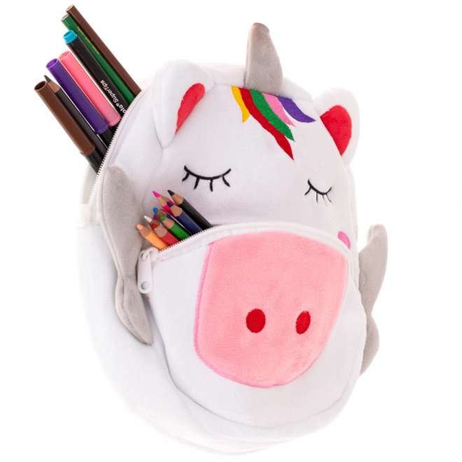 Sac à dos en peluche pour enfants - licorne
