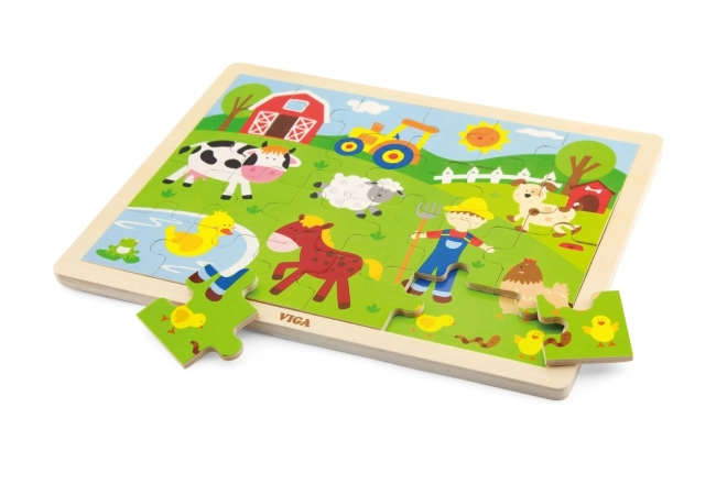 Puzzle en bois 24 pièces - ferme