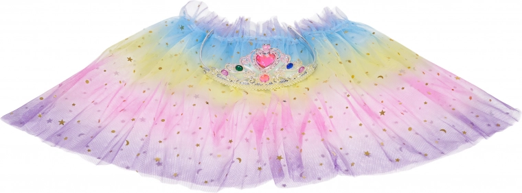 Transformation arc-en-ciel de petite princesse