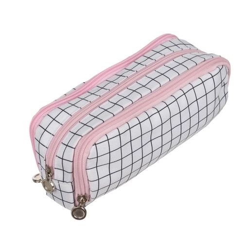 Trousse à trois compartiments - à carreaux Maaleo24514