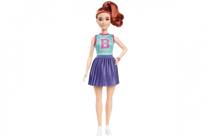 Poupée Barbie Fashionistas en tenue de pom-pom girl mignonne