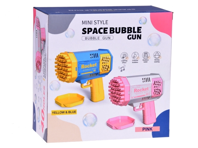 Pistolet à bulles avec lumière