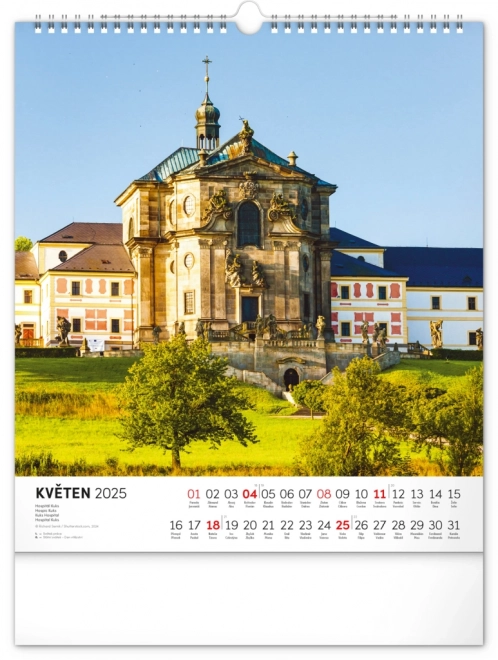 Calendrier mural Tchèque NOTIQUE 2025, 30 x 34 cm