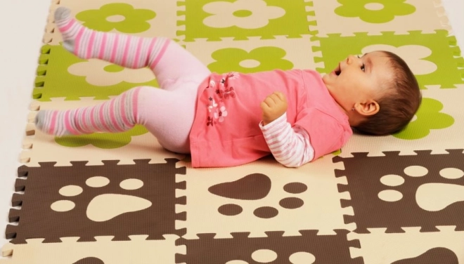 Puzzle en mousse BABY Pattes brunes H (29,5x29,5)