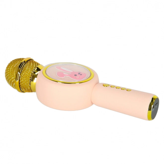 Microphone sans fil pour karaoké bunny rose