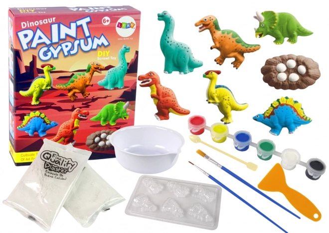 Kit de moulage en plâtre DIY Peinture de dinosaures