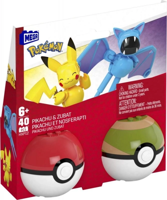 Jeu de construction Pokémon Pikachu et Zubat