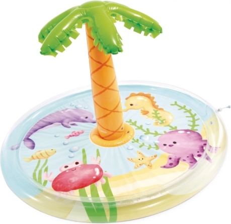 piscine pour enfants gonflable avec douche 173 × 101 cm