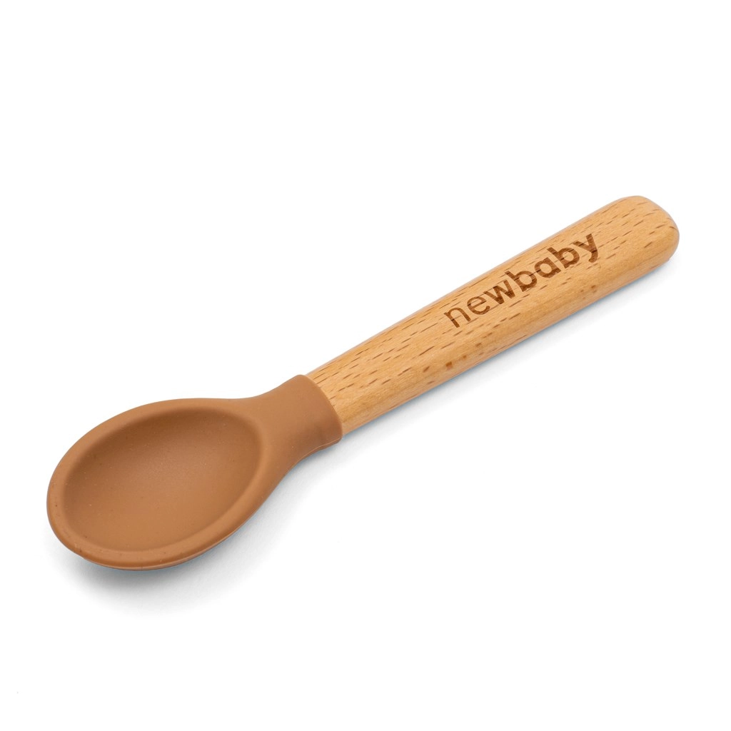 Cuillère En Silicone En Forme De Cœur Avec Manche En Bois - Ustensile De Cuisine Isolant, Pour Mélanger Pâtisserie Ou Sauces