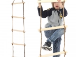 Échelle à cordes de jardin en bois pour enfants