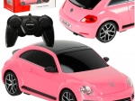 Voiture de course radiocommandée Rastar Volkswagen Beetle rose