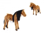 Cheval en peluche avec selle et sons, charge maximale 100 kg