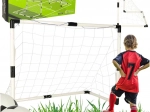 Ensemble de 2 buts de football pour enfants 95 × 70 × 50 cm avec ballons et pompe
