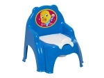 Pot d'apprentissage en forme de chaise bleu 35 cm