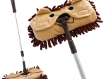 Serpillière pour enfants avec manche télescopique Animal Marron