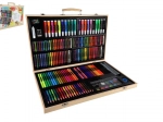 Ensemble créatif de peinture 180 pcs dans une mallette en bois 47 × 30 × 4,5 cm