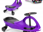Wiggle car à pousser avec roues LED violet ECOTOYS