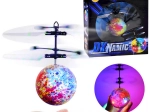 Boule volante lumineuse à commande manuelle avec capteurs intégrés
