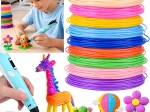 Set de filaments PCL pour stylo 3D, 10 couleurs, 50 m
