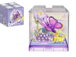 Mini kit de construction KOCO papillon dans une boîte transparente, 471 pièces