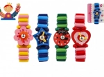Montre-bracelet en bois pour enfants – 4 formes joyeuses