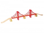 Pont ferroviaire en bois double Bigjigs Rail