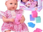 Bébé interactif 46 cm en robe lilas avec accessoires