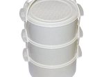 Porte-repas en plastique 3 × 1,5 l