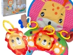 Coussin bébé interactif en U WOOPIE BABY avec jouets et anneau de dentition