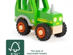 Tracteur en bois Small Foot vert