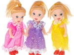 Set de 3 petites poupées pour maison de poupée, 10 cm