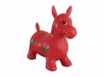 Cheval sauteur gonflable en caoutchouc rouge
