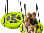 Balançoire de jardin pour enfants, Nids de cigogne verts, 60 cm