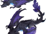 Dragon violet à mâchoire articulée – figurine réaliste pour enfants