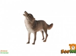 Figurine en plastique de loup