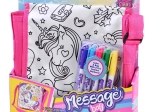 Sac bandoulière pour enfants à colorier – licorne